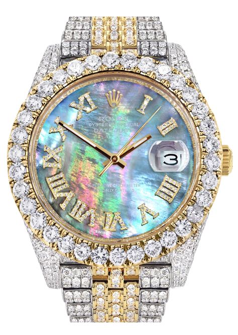 diamonds on rolex